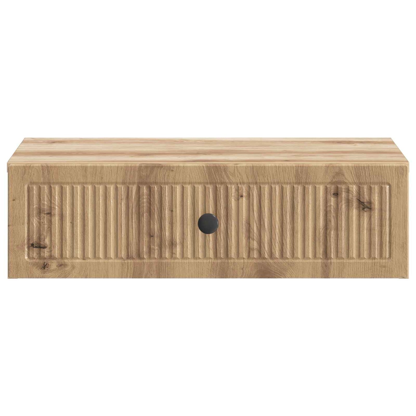 Wandmontage Zijtafel Artisanaal eiken 59 x 34,5 x 17 cm