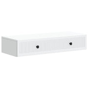 Wandmontage bijzettafel wit 87,5x34,5x17 cm