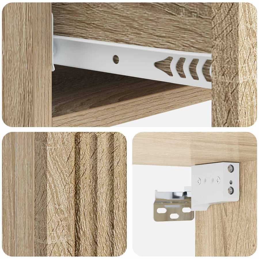 Wandmontage Zijtafel Sonoma Eiken 87,5 x 34,5 x 17 cm