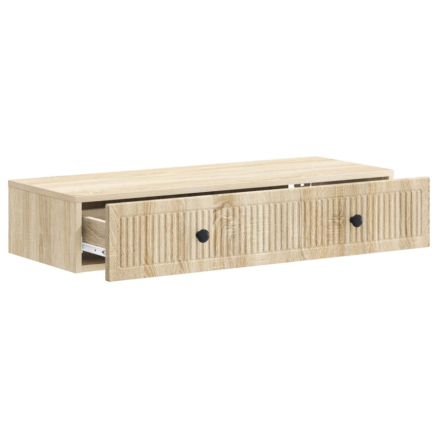 Wandmontage Zijtafel Sonoma Eiken 87,5 x 34,5 x 17 cm