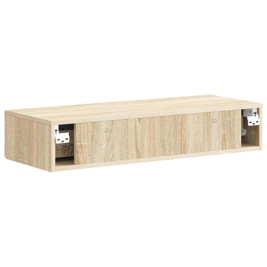 Wandmontage Zijtafel Sonoma Eiken 87,5 x 34,5 x 17 cm