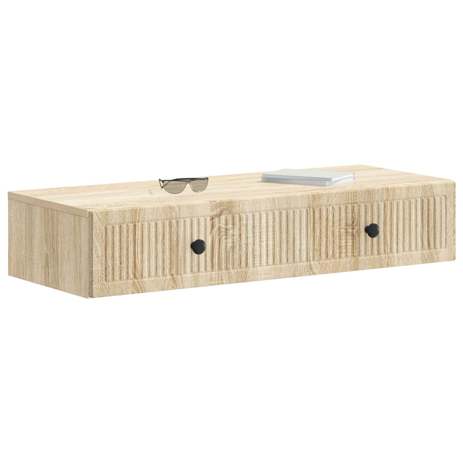 Wandmontage Zijtafel Sonoma Eiken 87,5 x 34,5 x 17 cm