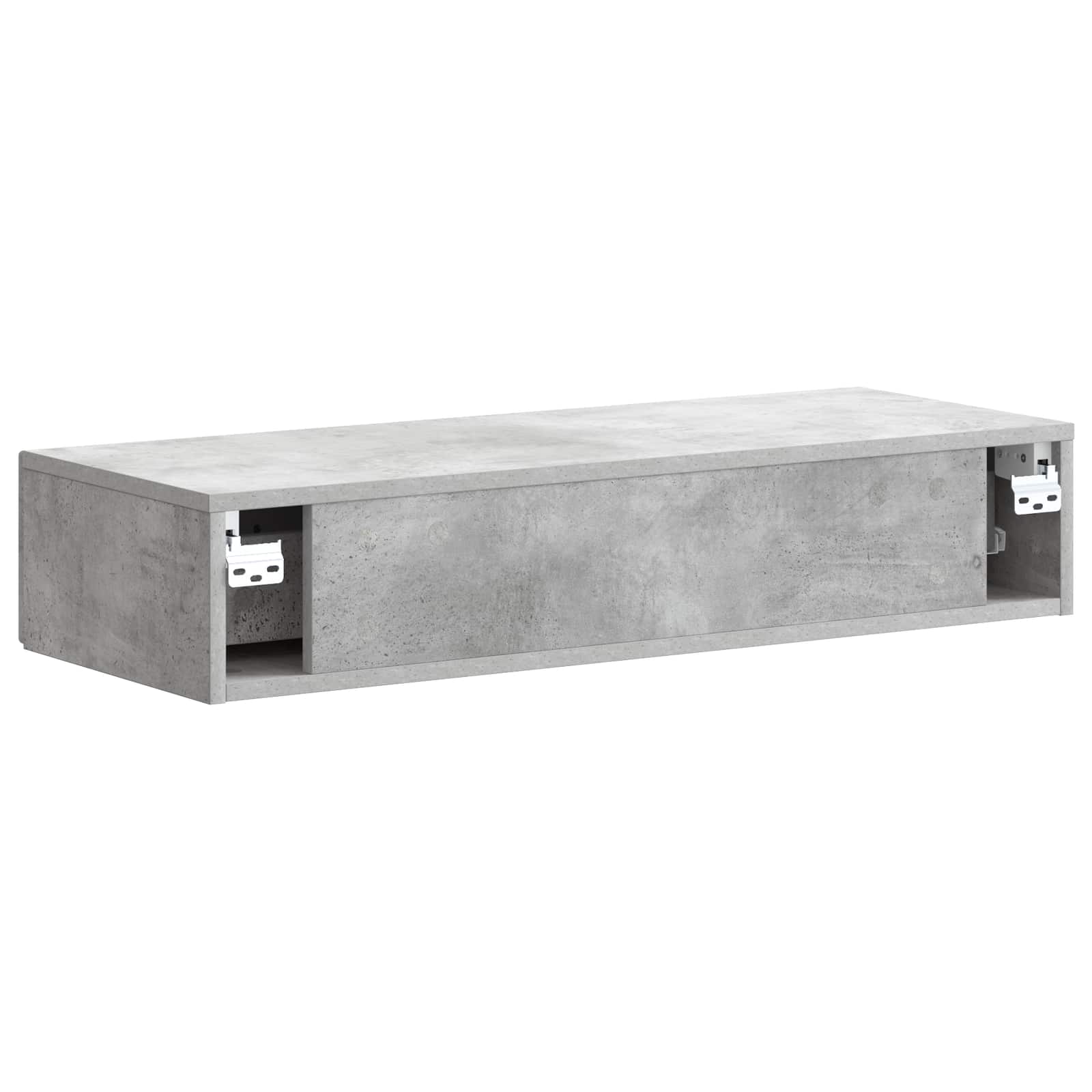 Wandmontage Zijtafel Betongrijs 87,5 x 34,5 x 17 cm