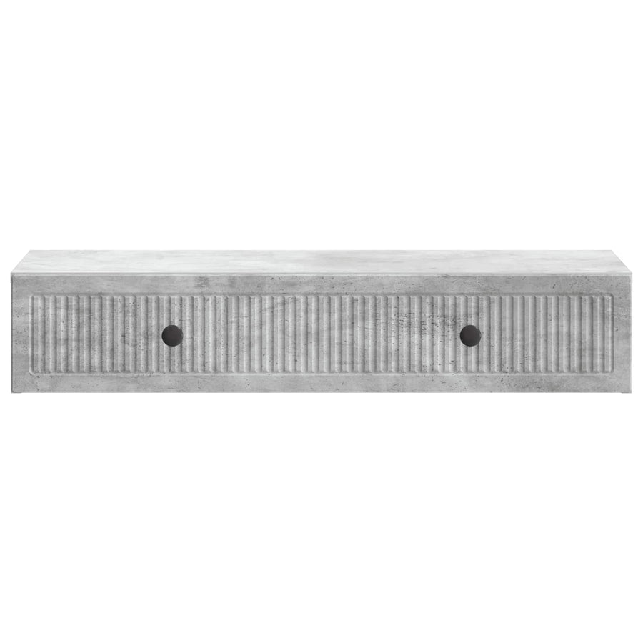Wandmontage Zijtafel Betongrijs 87,5 x 34,5 x 17 cm