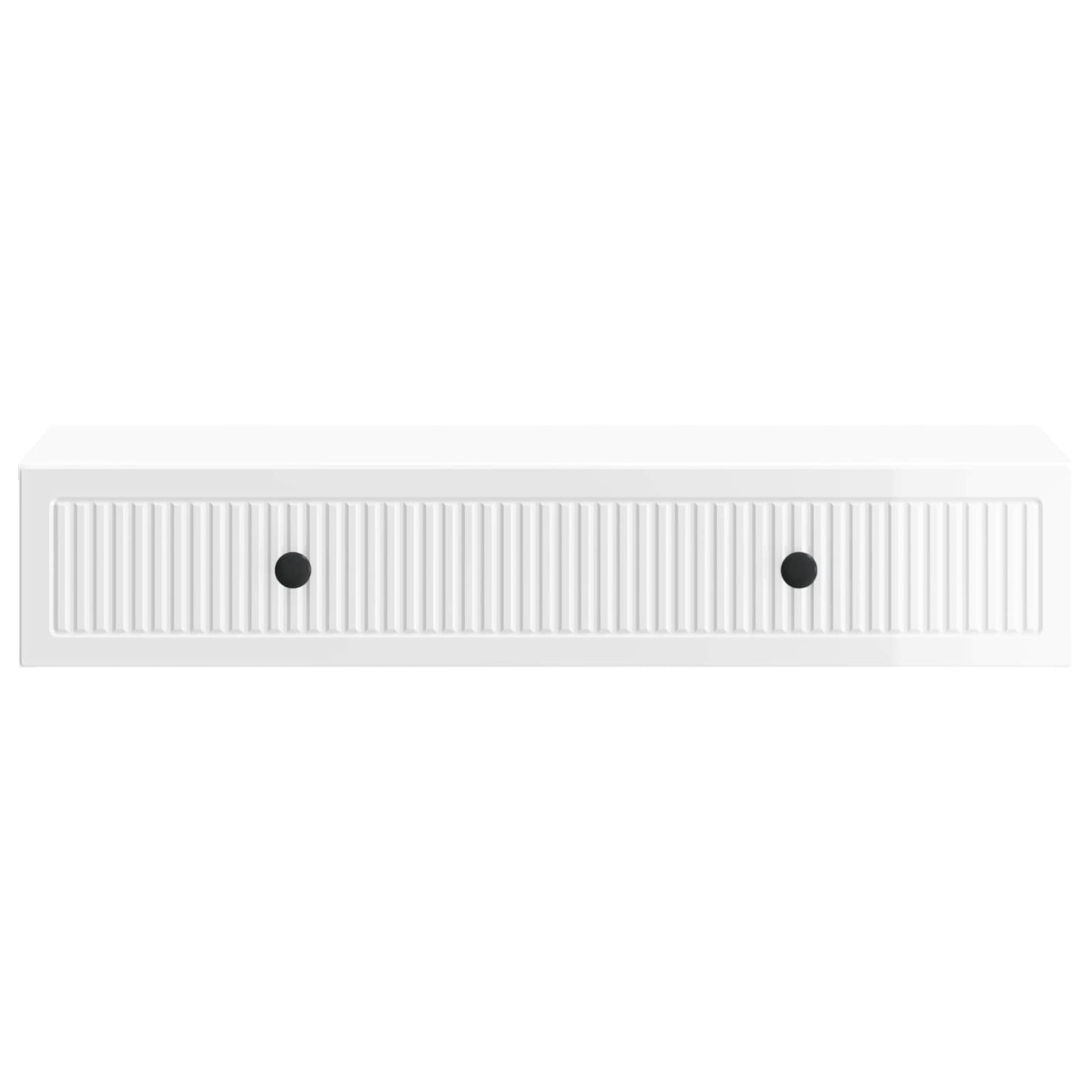 Wandmontage Zijtafel Hoogglans Wit 87,5 x 34,5 x 17 cm