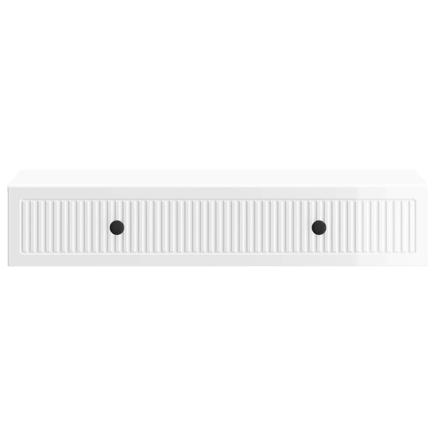 Wandmontage Zijtafel Hoogglans Wit 87,5 x 34,5 x 17 cm