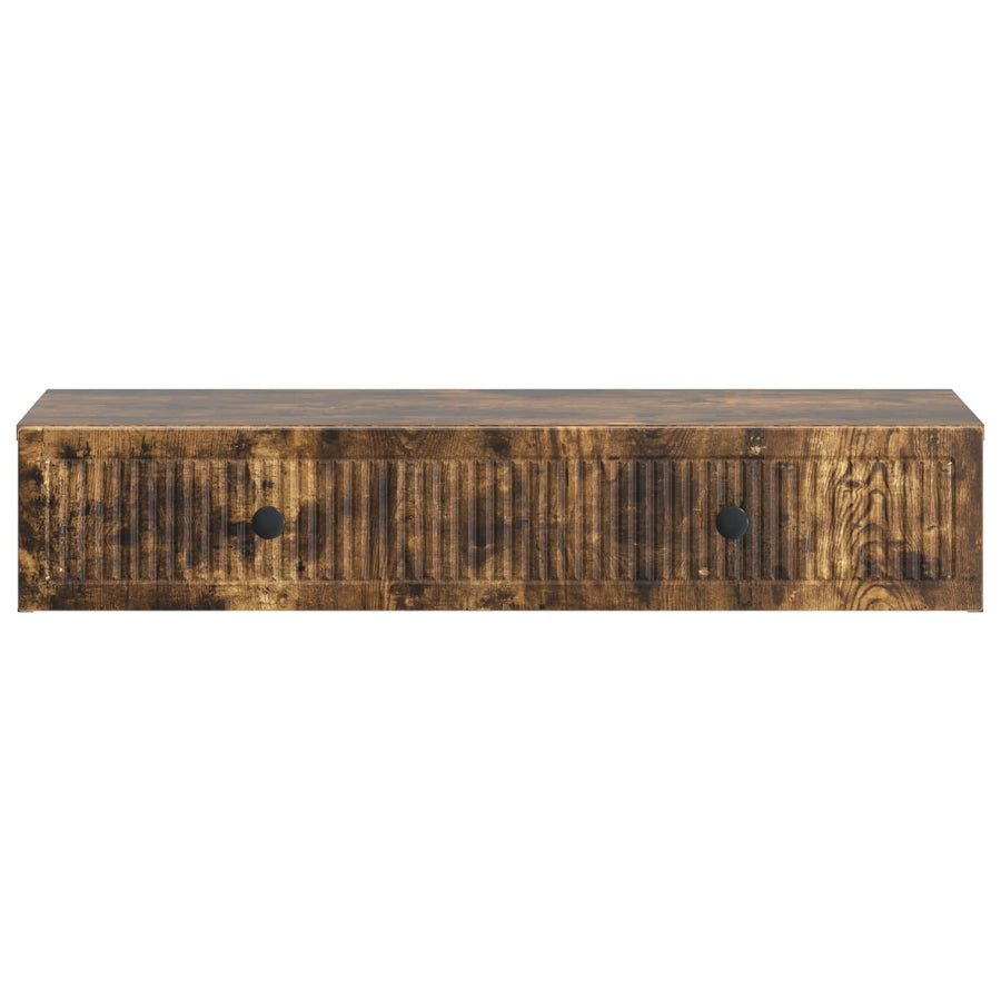 Wandmontage Zijtafel Gerookt eiken 87,5 x 34,5 x 17 cm