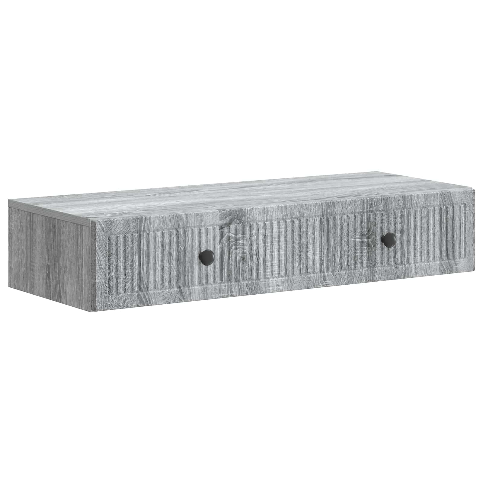 Wandmontage Zijtafel Grijs sonoma 87,5 x 34,5 x 17 cm