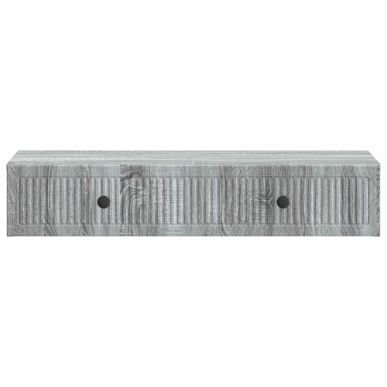 Wandmontage Zijtafel Grijs sonoma 87,5 x 34,5 x 17 cm