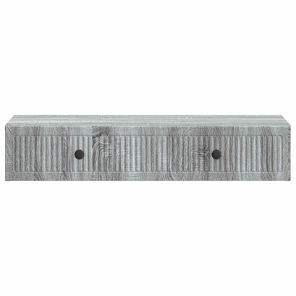 Wandmontage Zijtafel Grijs sonoma 87,5 x 34,5 x 17 cm