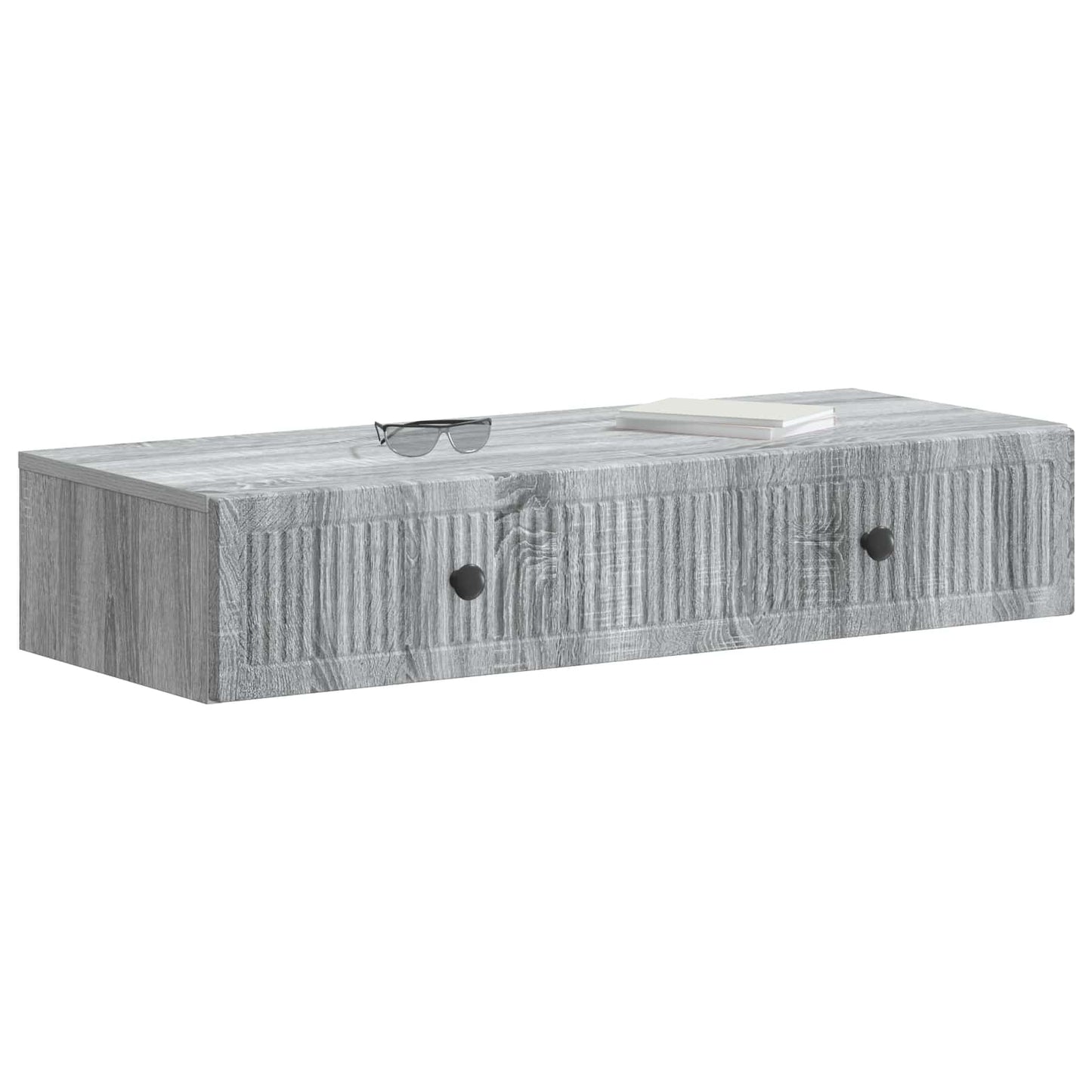 Wandmontage Zijtafel Grijs sonoma 87,5 x 34,5 x 17 cm
