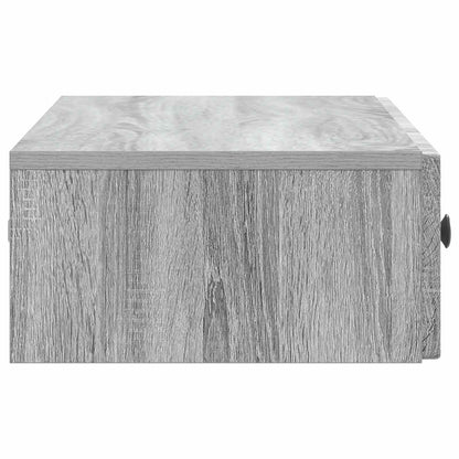 Wandmontage Zijtafel Grijs sonoma 87,5 x 34,5 x 17 cm