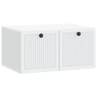 TV-kast wandmontage 59,5x41x30 cm wit bewerkt hout