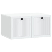TV-kast wandmontage 59,5x41x30 cm wit bewerkt hout