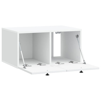 Wandbeugel TV-kast Wit 59,5 x 41 x 30 cm Bewerkt hout