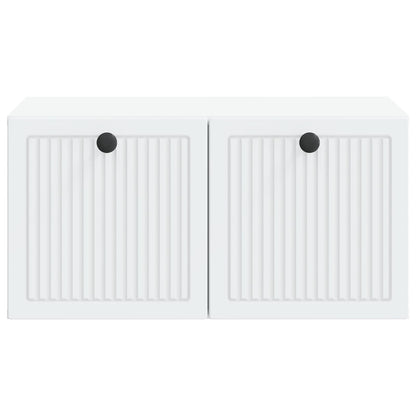 Wandbeugel TV-kast Wit 59,5 x 41 x 30 cm Bewerkt hout