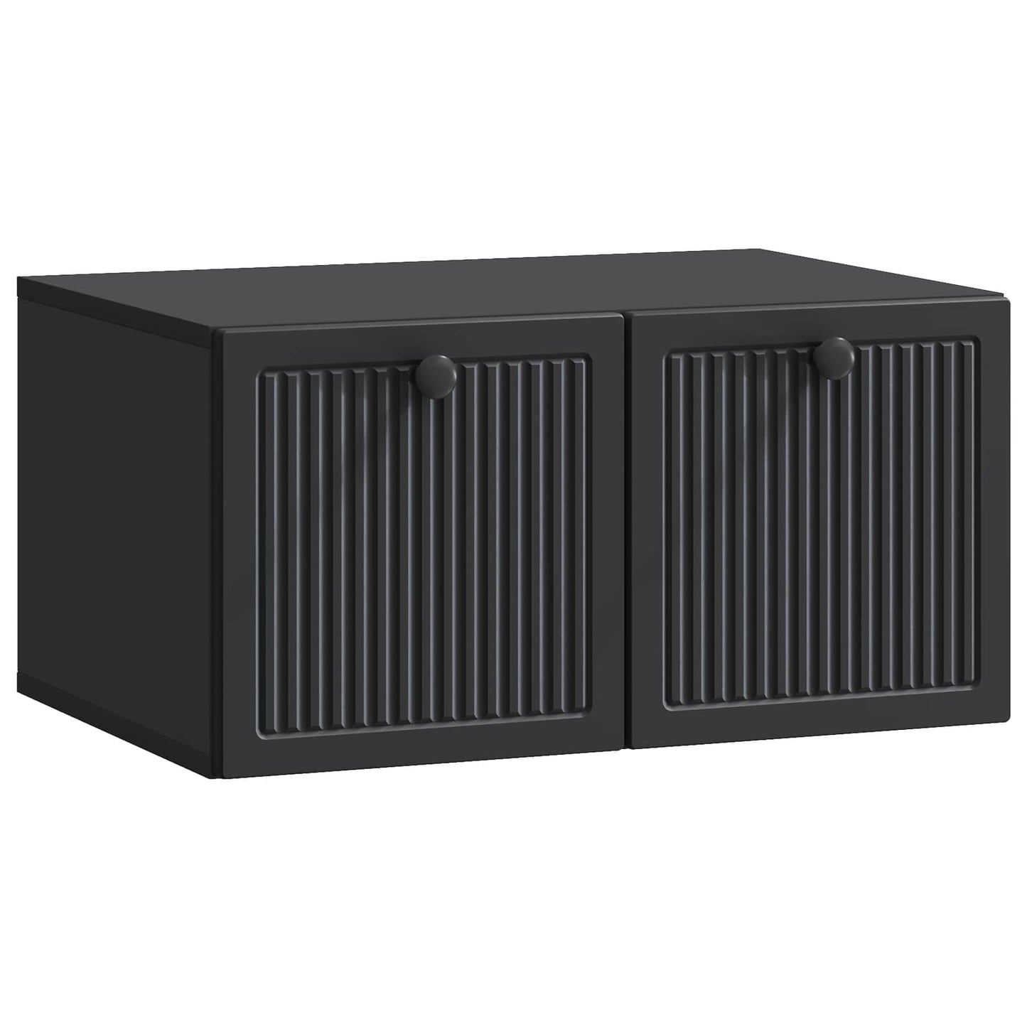 Wandbeugel TV-kast Zwart 59,5 x 41 x 30 cm Bewerkt hout