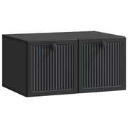 Wandkast TV 59,5x41x30 cm bewerkt hout zwart