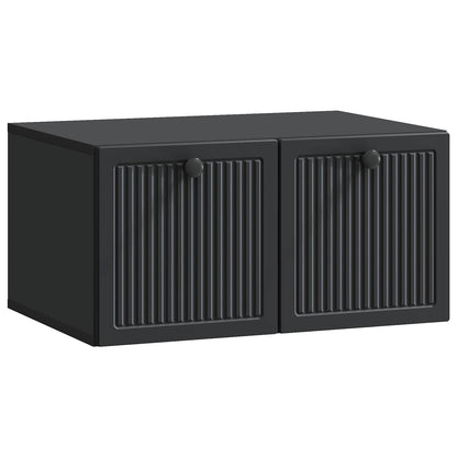 Wandbeugel TV-kast Zwart 59,5 x 41 x 30 cm Bewerkt hout