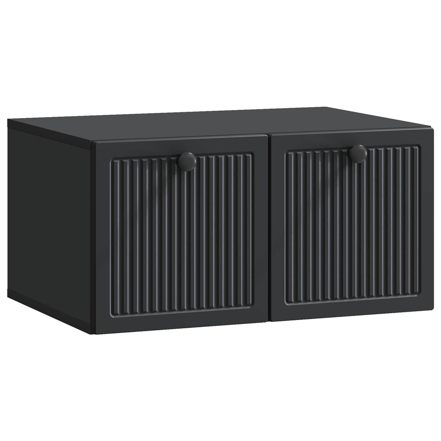 Wandbeugel TV-kast Zwart 59,5 x 41 x 30 cm Bewerkt hout