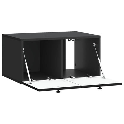 Wandbeugel TV-kast Zwart 59,5 x 41 x 30 cm Bewerkt hout