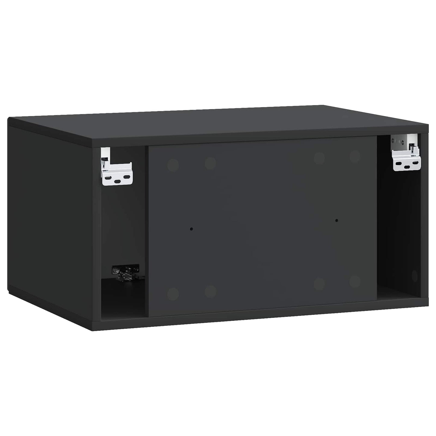 Wandbeugel TV-kast Zwart 59,5 x 41 x 30 cm Bewerkt hout