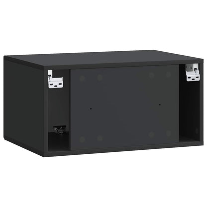 Wandbeugel TV-kast Zwart 59,5 x 41 x 30 cm Bewerkt hout