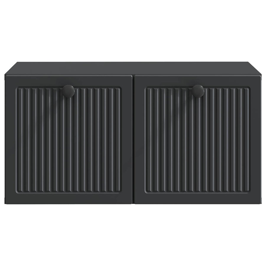Wandbeugel TV-kast Zwart 59,5 x 41 x 30 cm Bewerkt hout