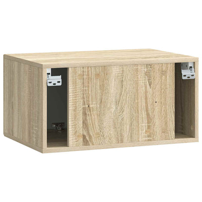 Wandbeugel TV-kast Sonoma Eiken 59,5 x 41 x 30 cm Bewerkt hout