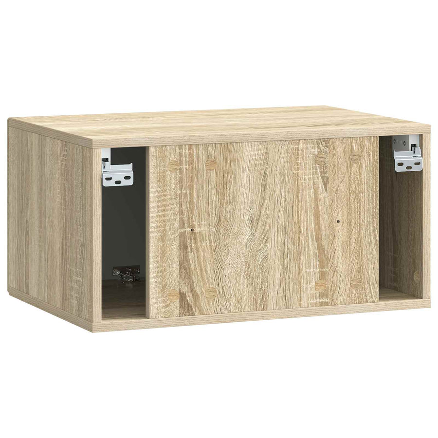Wandbeugel TV-kast Sonoma Eiken 59,5 x 41 x 30 cm Bewerkt hout