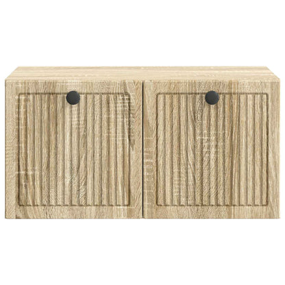 Wandbeugel TV-kast Sonoma Eiken 59,5 x 41 x 30 cm Bewerkt hout