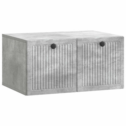 Wandbeugel TV-kast Betongrijs 59,5 x 41 x 30 cm Bewerkt hout
