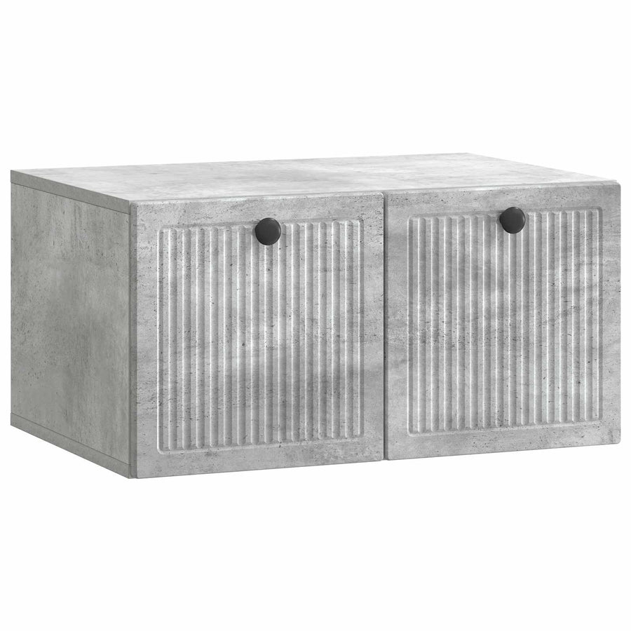 Wandbeugel TV-kast Betongrijs 59,5 x 41 x 30 cm Bewerkt hout