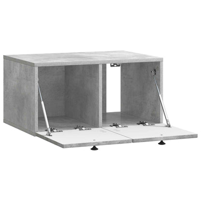 Wandbeugel TV-kast Betongrijs 59,5 x 41 x 30 cm Bewerkt hout