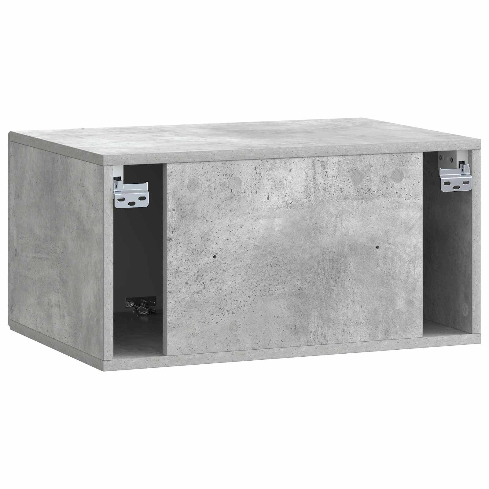 Wandbeugel TV-kast Betongrijs 59,5 x 41 x 30 cm Bewerkt hout