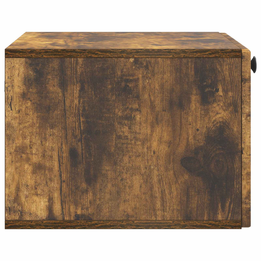 Wandbeugel TV-kast Gerookt eiken 59,5 x 41 x 30 cm Bewerkt hout
