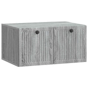 Wandkast 59,5x41x30 cm grijs sonoma bewerkt hout