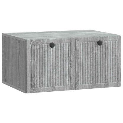 Wandbeugel TV-kast Grijs sonoma 59,5 x 41 x 30 cm Bewerkt hout