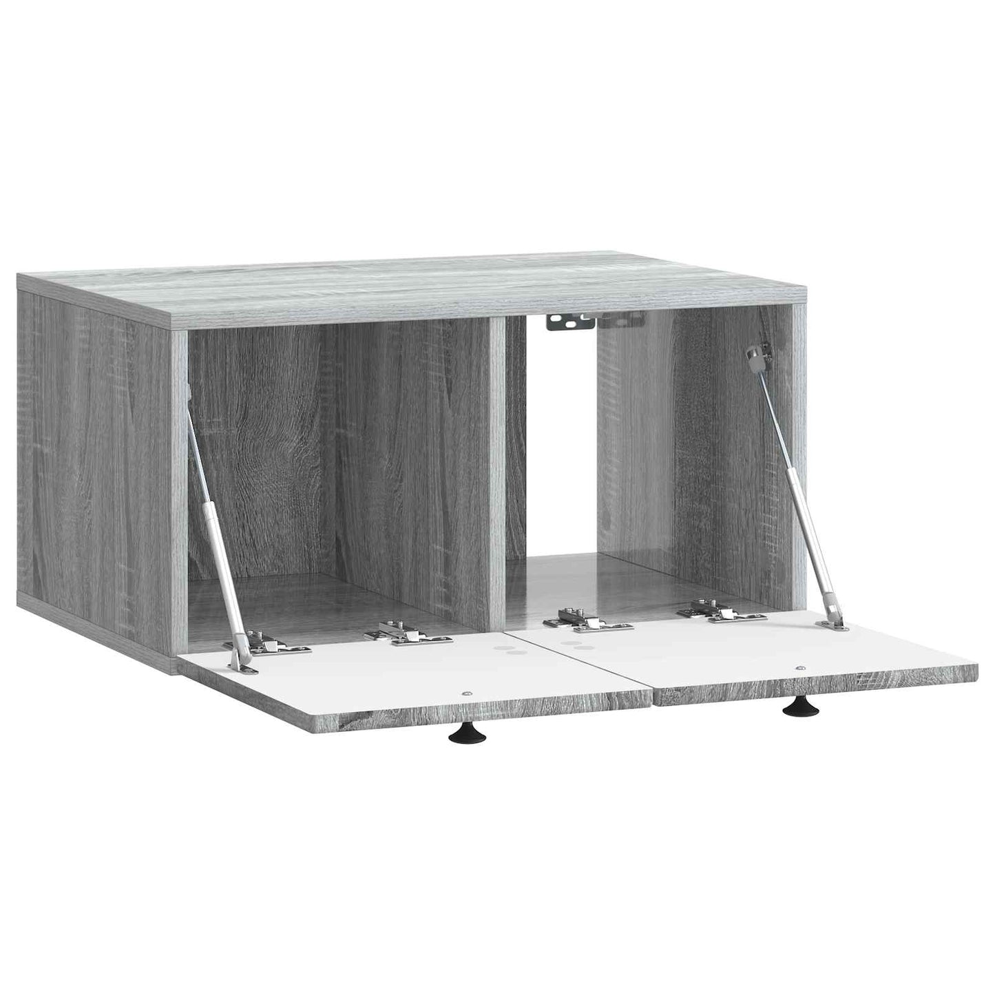 Wandbeugel TV-kast Grijs sonoma 59,5 x 41 x 30 cm Bewerkt hout