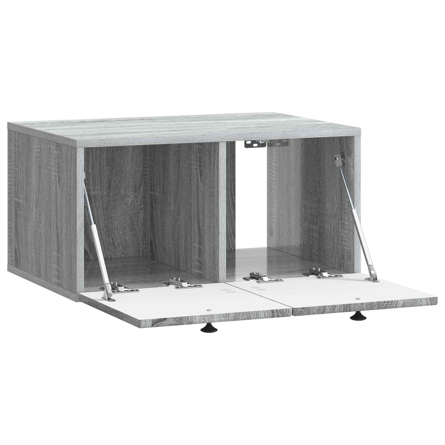 Wandbeugel TV-kast Grijs sonoma 59,5 x 41 x 30 cm Bewerkt hout
