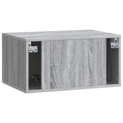 Wandbeugel TV-kast Grijs sonoma 59,5 x 41 x 30 cm Bewerkt hout