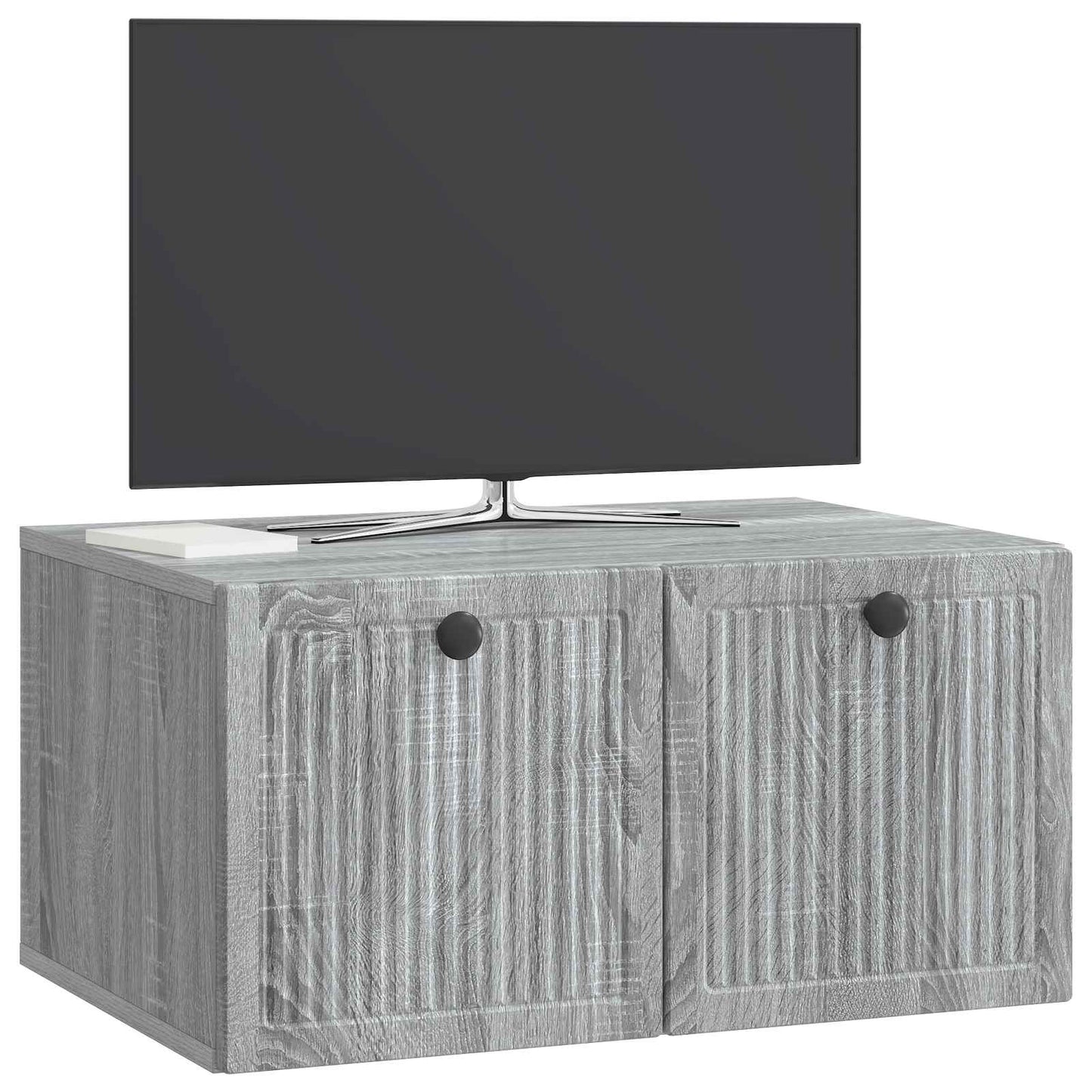 Wandbeugel TV-kast Grijs sonoma 59,5 x 41 x 30 cm Bewerkt hout