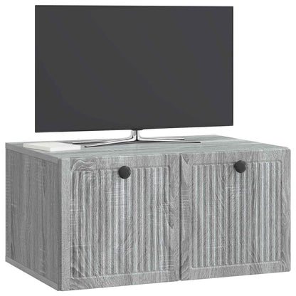 Wandbeugel TV-kast Grijs sonoma 59,5 x 41 x 30 cm Bewerkt hout