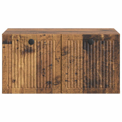 Wandbeugel TV-kast Oud hout 59,5 x 41 x 30 cm Bewerkt hout