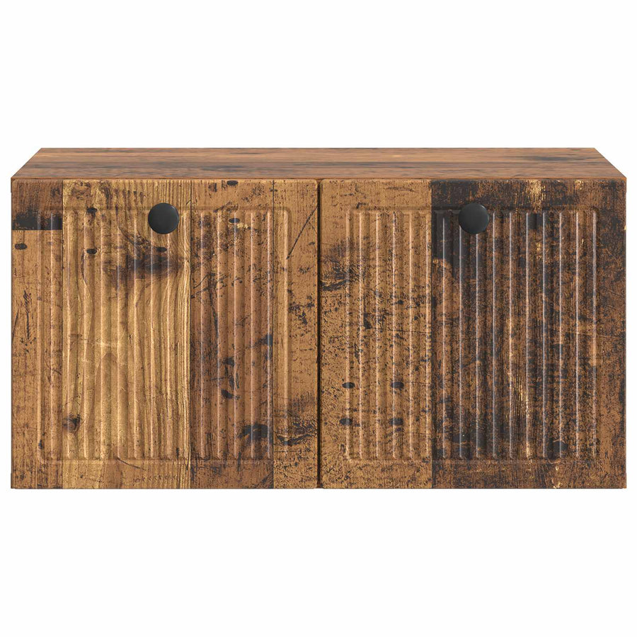 Wandbeugel TV-kast Oud hout 59,5 x 41 x 30 cm Bewerkt hout