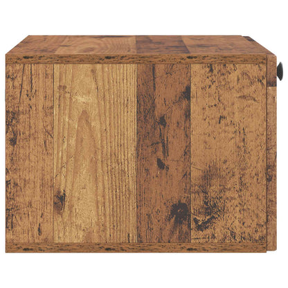 Wandbeugel TV-kast Oud hout 59,5 x 41 x 30 cm Bewerkt hout