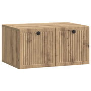 Wandkast TV 59,5x41x30 cm artisanaal eiken