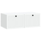 Tv-kast wit 78,5x41x30 cm bewerkt hout muurmontage