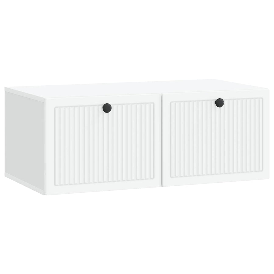 Wandbeugel TV-kast Wit 78,5 x 41 x 30 cm Bewerkt hout