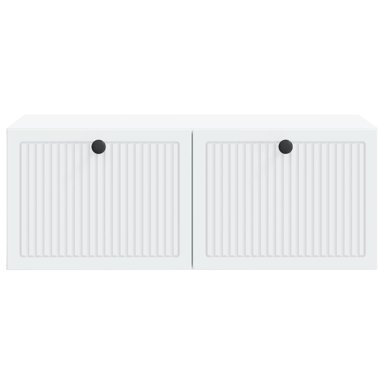 Wandbeugel TV-kast Wit 78,5 x 41 x 30 cm Bewerkt hout